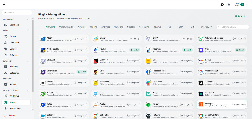 Extensive Plugin Ecosystem